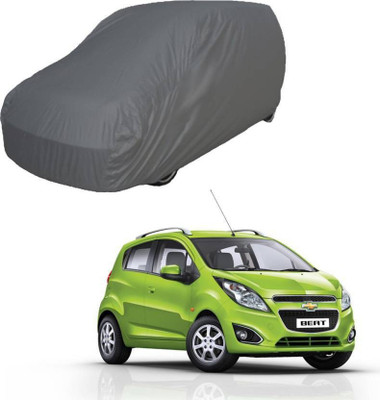ANLOPE Car Cover For Chevrolet Beat (Without Mirror Pockets)(Grey)