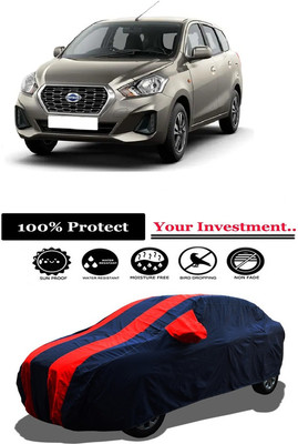 Amexride Car Cover For Datsun GO Plus D (With Mirror Pockets)(Red)