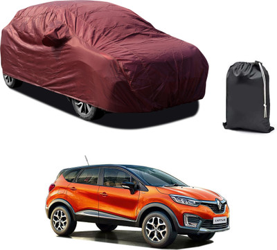 CODOKI Car Cover For Renault Captur (With Mirror Pockets)(Maroon)