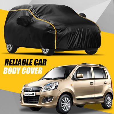 AUCTIMO Car Cover For Maruti Suzuki WagonR (With Mirror Pockets)(Multicolor)