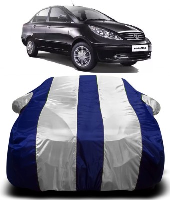 S Shine Max Car Cover For Tata Manza (With Mirror Pockets)(Multicolor)