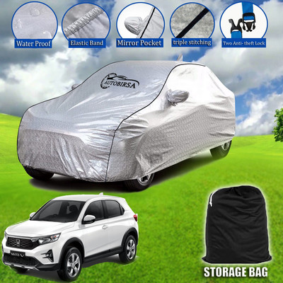 AUTOBIRSA Car Cover For Honda WRV i-DTEC S Diesel (With Mirror Pockets)(Blue)