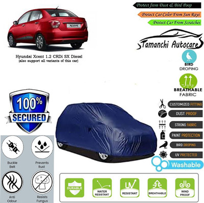 Tamanchi Autocare Car Cover For Hyundai Xcent 1.2 CRDi SX Diesel(Blue)