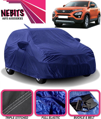 NEBITS Car Cover For Tata Harrier (With Mirror Pockets)(Blue)