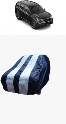 ATBROTHERS Car Cover For Mahindra XUV500 W3 Diesel (Without Mirror Pockets)(White, Blue)