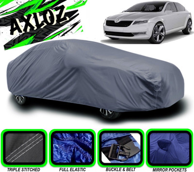 AXLOZ Car Cover For Skoda Laura (With Mirror Pockets)(Grey)