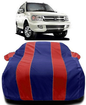 Autoprime Car Cover For Tata Safari DICOR 2.2 LX 4x2 (With Mirror Pockets)(Red, Blue)