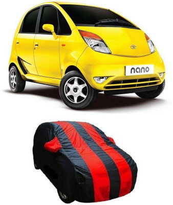 AUTO STAR Car Cover For Tata Nano Genx (With Mirror Pockets)(Red, Blue)