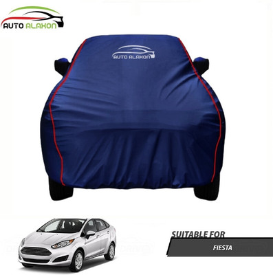 AUTO ALAXON Car Cover For Ford Fiesta (With Mirror Pockets)(Blue)