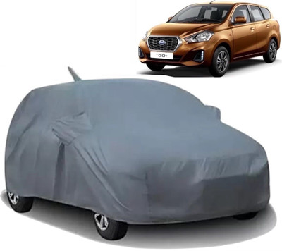 Swarish Car Cover For Datsun Go+ (With Mirror Pockets)(Grey)