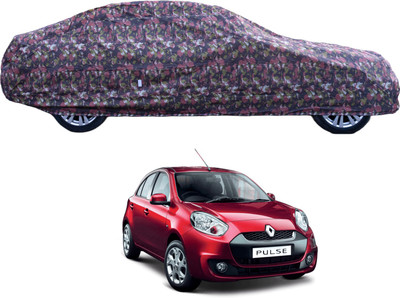 Auto Hub Car Cover For Renault Pulse (With Mirror Pockets)(Green)