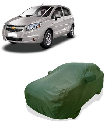 Tricway Car Cover For Chevrolet Uva Split (With Mirror Pockets)(Green)