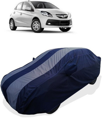 QLAX Car Cover For Maruti Brio VX O (With Mirror Pockets)(Grey)