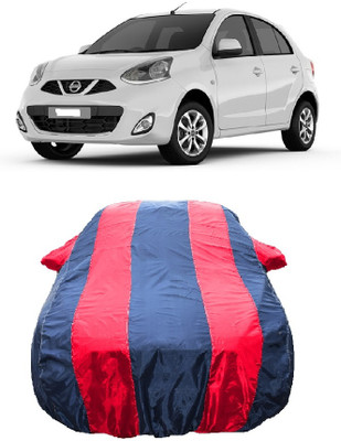 Wegather Car Cover For Nissan Micra Diesel XV (With Mirror Pockets)(Red)