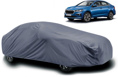 FIXILOS Car Cover For Skoda Slavia (With Mirror Pockets)(Multicolor)