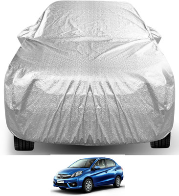 Auto Hub Car Cover For Honda Amaze (With Mirror Pockets)(Silver)