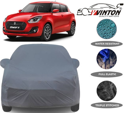 V VINTON Car Cover For Maruti Suzuki Swift (With Mirror Pockets)(Grey)