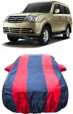 Wegather Car Cover For Tata Sumo Grande MK II (With Mirror Pockets)(Red)