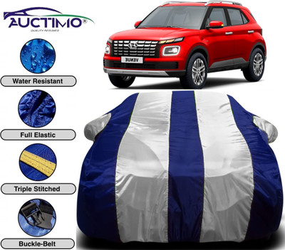 AUCTIMO Car Cover For Hyundai Venue (With Mirror Pockets)(Multicolor)