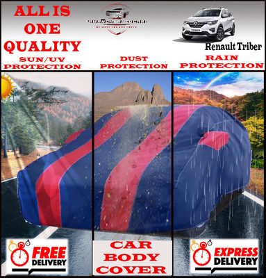 Tamanchi Autocare Car Cover For Renault Triber(Red, Black)