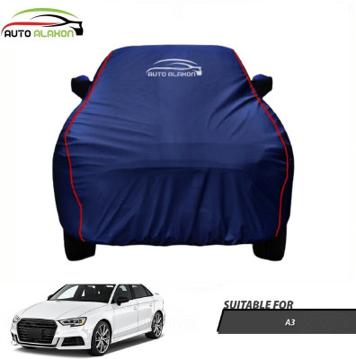 AUTO ALAXON Car Cover For Audi A3 (With Mirror Pockets)(Blue)