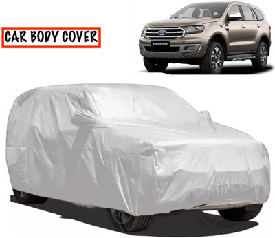 MAVENS Car Cover For Ford Endeavour (With Mirror Pockets)(Silver)