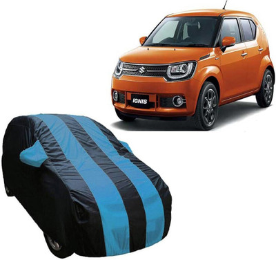 ABS AUTO TREND Car Cover For Maruti Suzuki Ignis (With Mirror Pockets)(Blue, Multicolor)