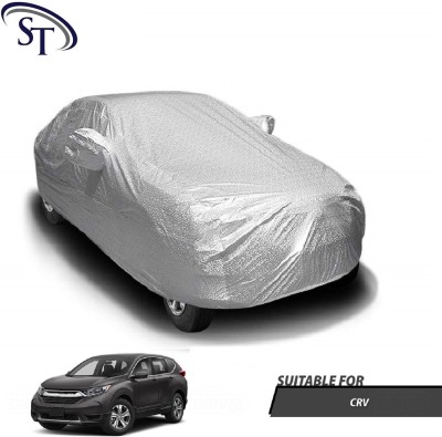 SHOBHNATH TRADING Car Cover For Honda CR-V (With Mirror Pockets)(Silver)