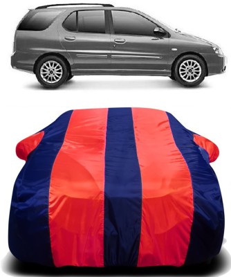 Ascension Car Cover For Tata Indigo Marina (With Mirror Pockets)(Red, Blue)