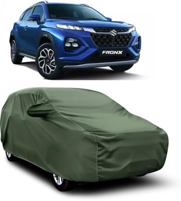JEHOVA Car Cover For Maruti Suzuki Fronx (With Mirror Pockets)(Green, For 2023 Models)