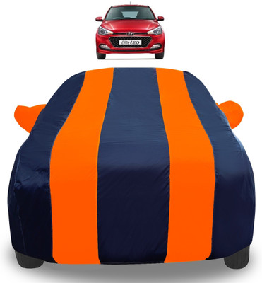 Amanzo Car Cover For Hyundai Elite i20 (With Mirror Pockets)(Orange)
