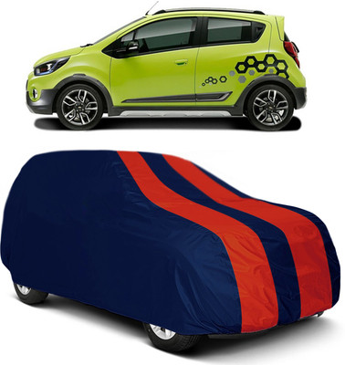 MoTRoX Car Cover For Chevrolet Beat (Without Mirror Pockets)(Red, Blue)