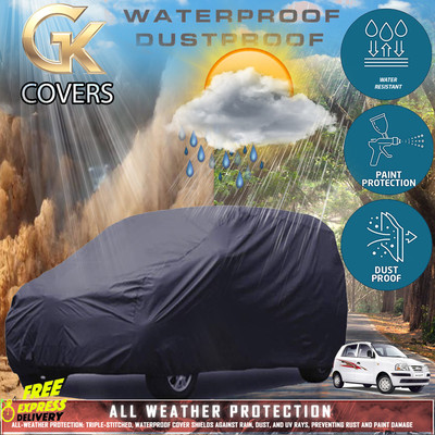 Tamanchi Autocare Car Cover For Hyundai Santro Xing (With Mirror Pockets)(Black)