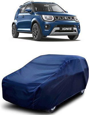 MoTRoX Car Cover For Maruti Suzuki Ignis (Without Mirror Pockets)(Blue)