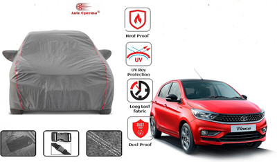 Auto Oprema Car Cover For Tata Tiago (With Mirror Pockets)(Grey)