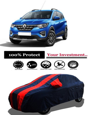 Amexride Car Cover For Renault Triber RXZ (With Mirror Pockets)(Red)