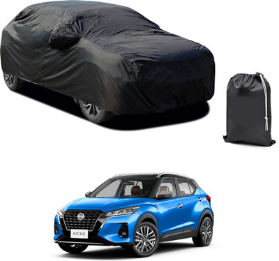 PAGORA Car Cover For Nissan Kicks (With Mirror Pockets)(Black)