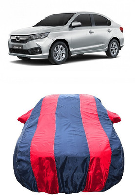 Wegather Car Cover For Honda Amaze V Diesel (With Mirror Pockets)(Red)