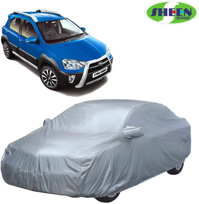 Sheen Car Cover For Toyota Etios Cross (Without Mirror Pockets)(Silver)