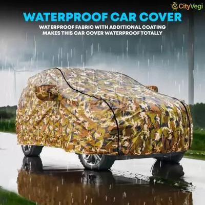XOCAVO Car Cover For Chevrolet Tavera (With Mirror Pockets)(Yellow)