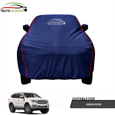 AUTO ALAXON Car Cover For Ford Endeavour (With Mirror Pockets)(Blue)