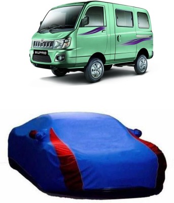 Genipap Car Cover For Mahindra Supro (With Mirror Pockets)(Red, Blue)