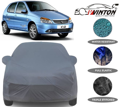 V VINTON Car Cover For Tata Indica V2 (With Mirror Pockets)(Grey)