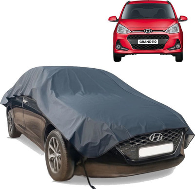 autouniko Car Cover For Hyundai Grand i10 (Without Mirror Pockets)(Blue)