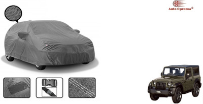 Auto Oprema Car Cover For Mahindra Thar (With Mirror Pockets)(Grey, For 2016, 2017, 2018, 2019, 2020, 2021, 2022 Models)