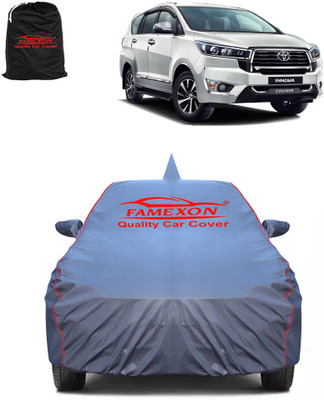 FAMEXON Car Cover For Toyota Innova Hycross (With Mirror Pockets)(Grey)