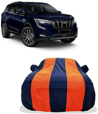 Tricway Car Cover For Mahindra Universal For SUV (With Mirror Pockets)(Orange)