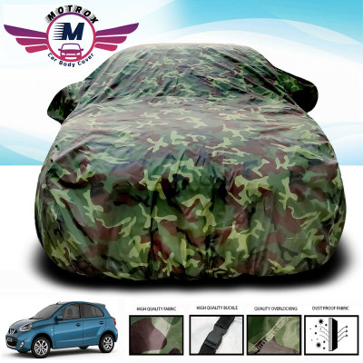 MoTRoX Car Cover For Nissan Micra (Without Mirror Pockets)(Green)