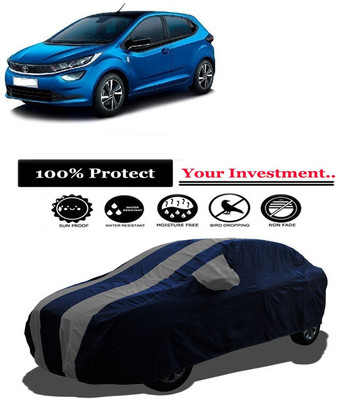 Amexride Car Cover For Tata Altroz XM Diesel (With Mirror Pockets)(Grey)