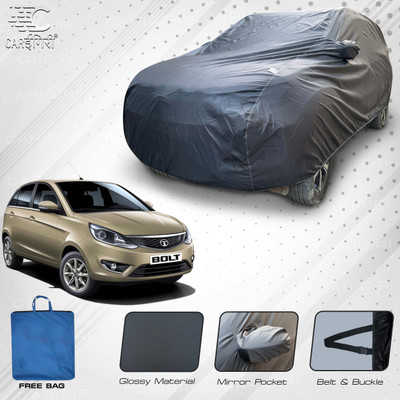 Carigiri Car Cover For Tata Bolt, Bolt Quadrajet XE, Bolt Revotron XE (With Mirror Pockets)(Grey)